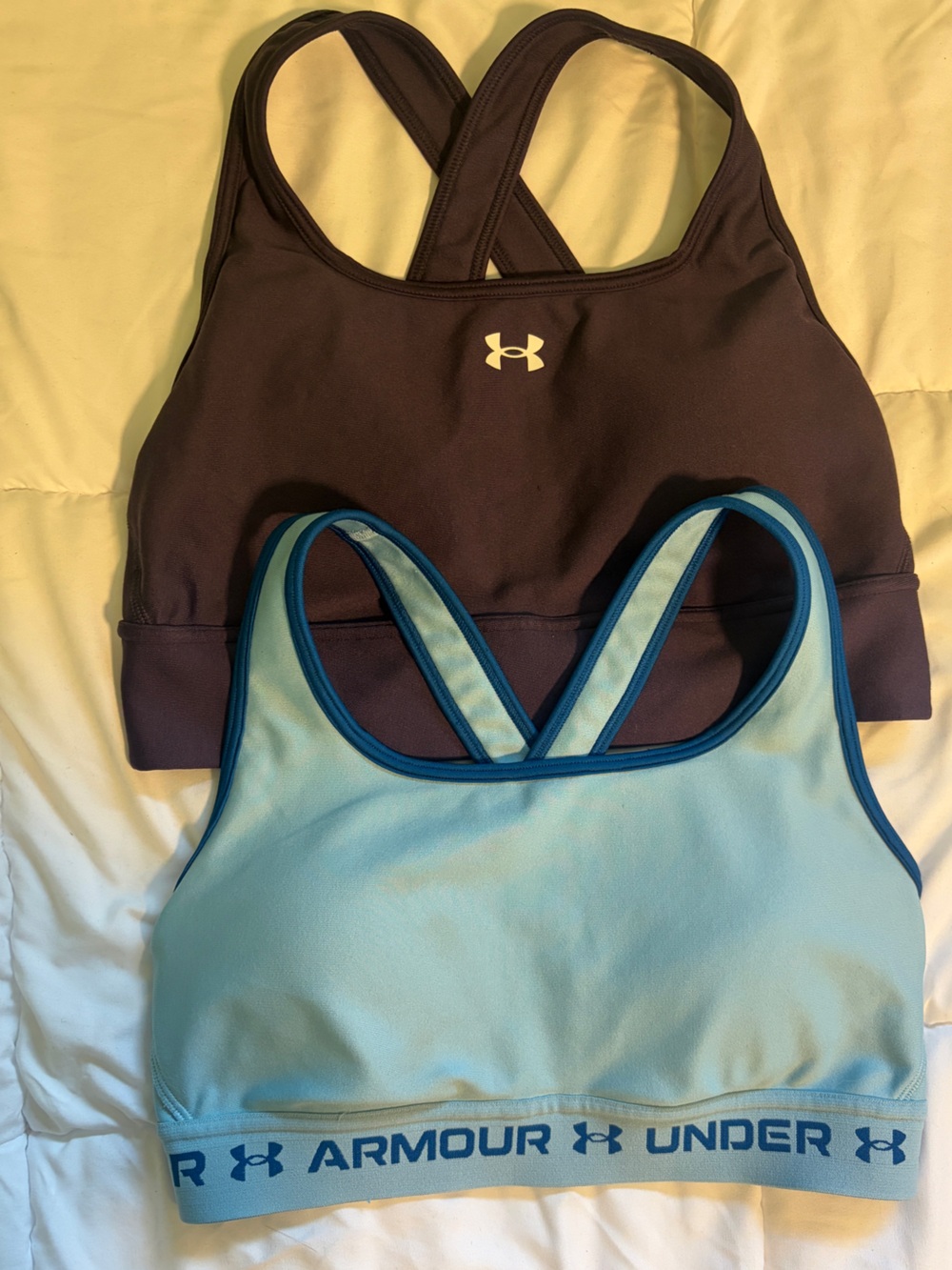 Two Under Armour Women’s Crossback Sports Bras